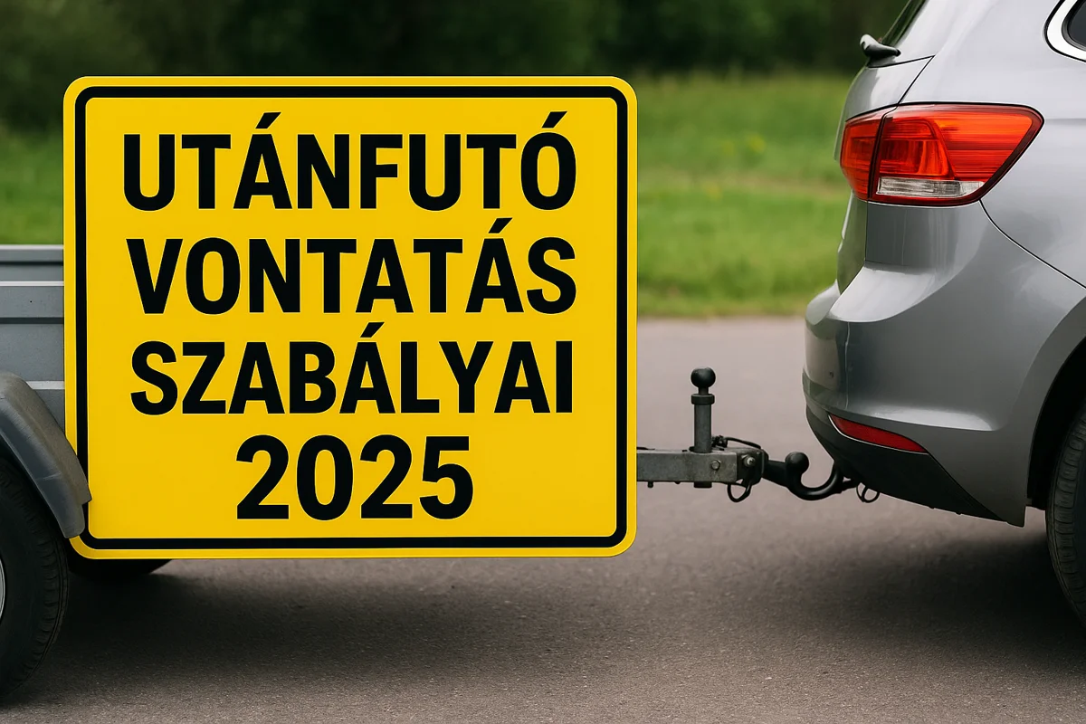 Utánfutó vontatás szabályai 2025