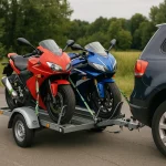 Biztonságos motorszállítás utánfutón