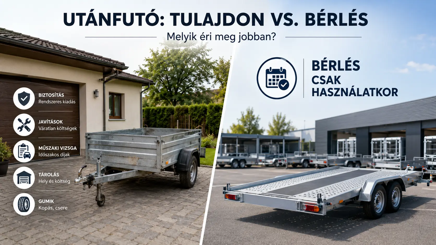 Utánfutó fenntartási költségei – mennyibe kerül egy saját utánfutó?