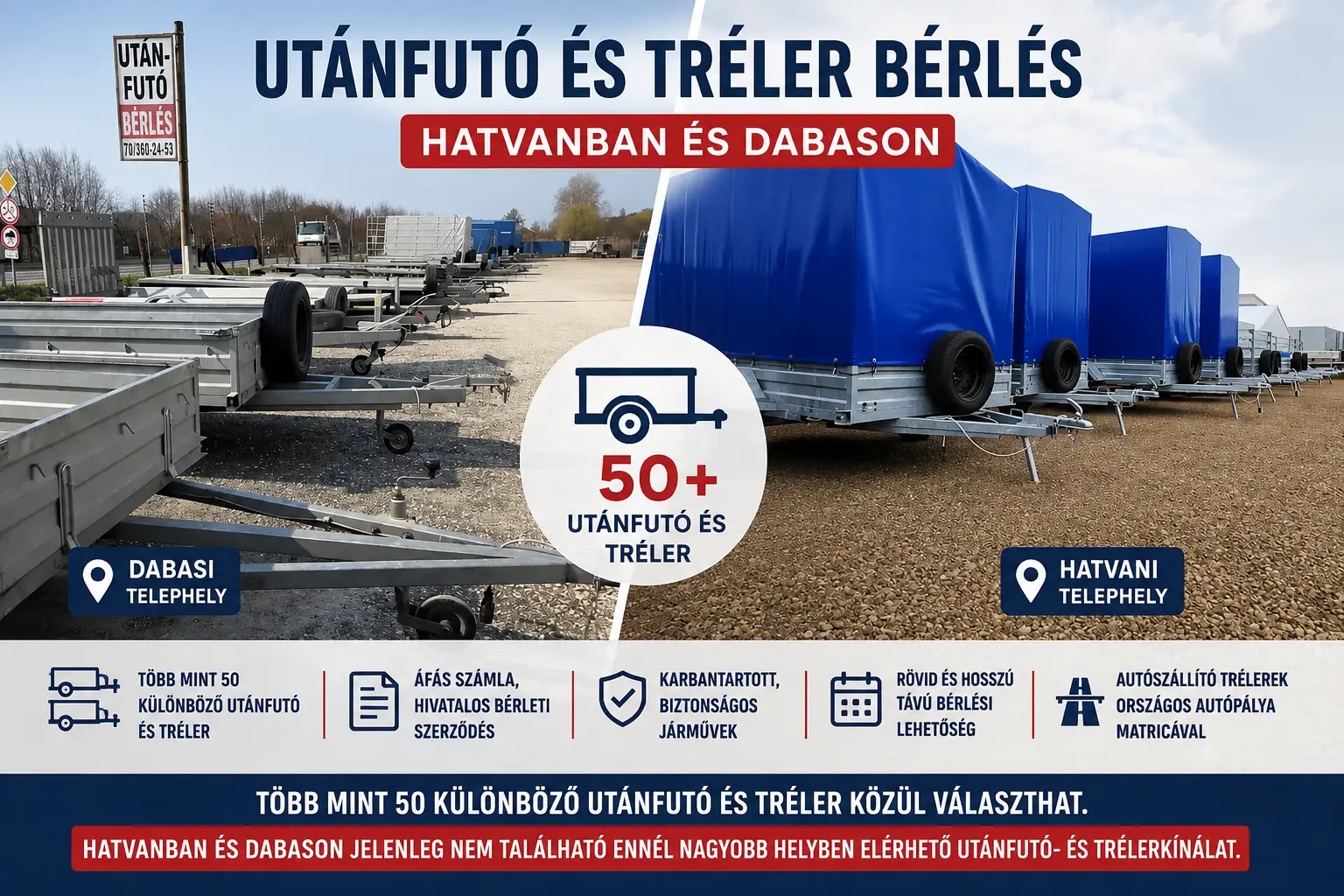 Miért érdemes céges utánfutó kölcsönzőt választani magánszemély helyett?